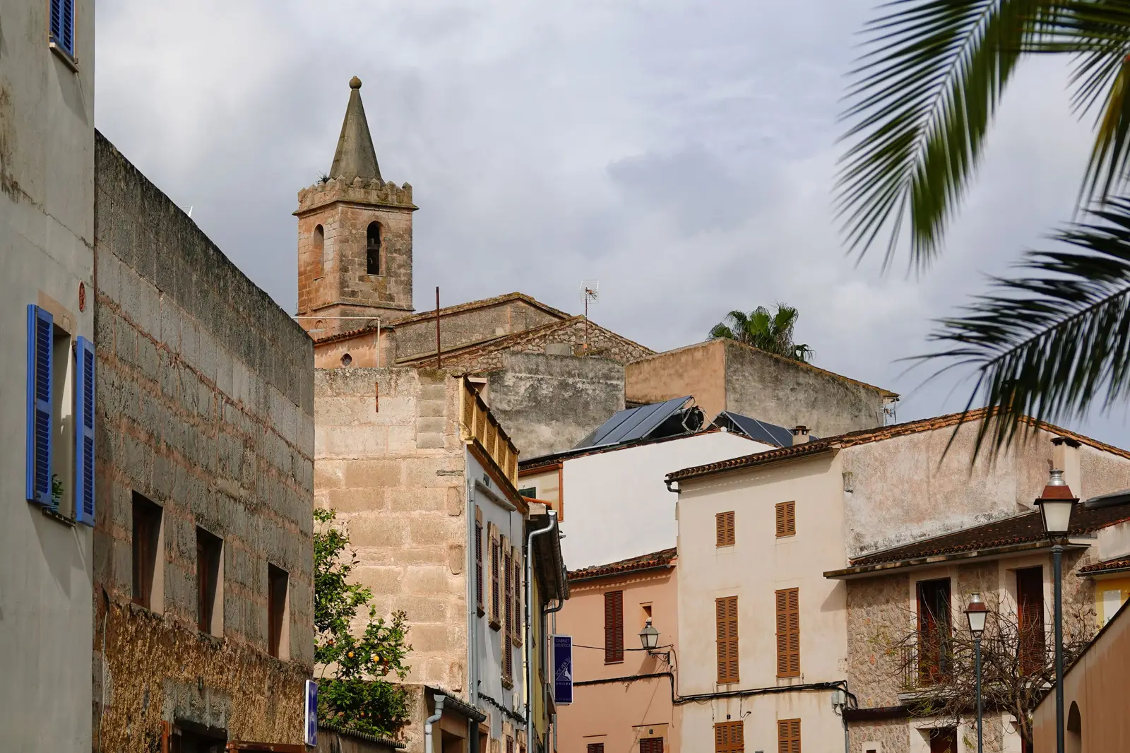 Ambiente de comercio y vida cotidiana en una calle de Sant Francesc
